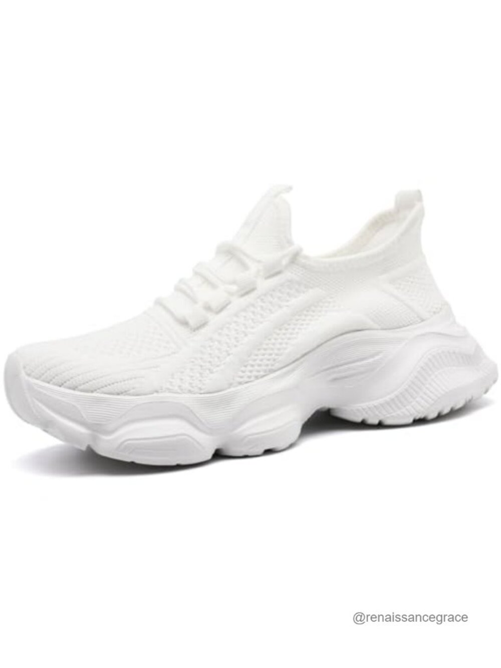 Women's Fashion Sneakers 2 Inch Heel Lightweight Non Slip Athletic Shoes